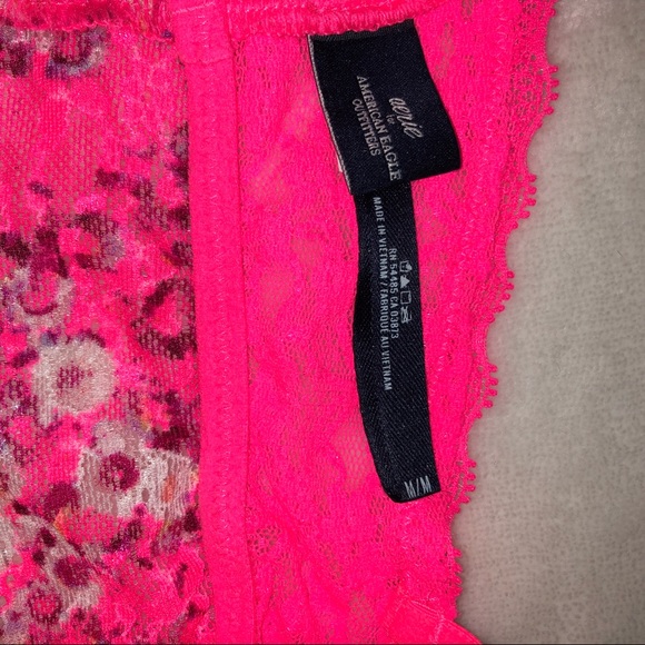 2 / $15 Aerie Bralette Hot Pink Size Medium - Picture 5 of 6